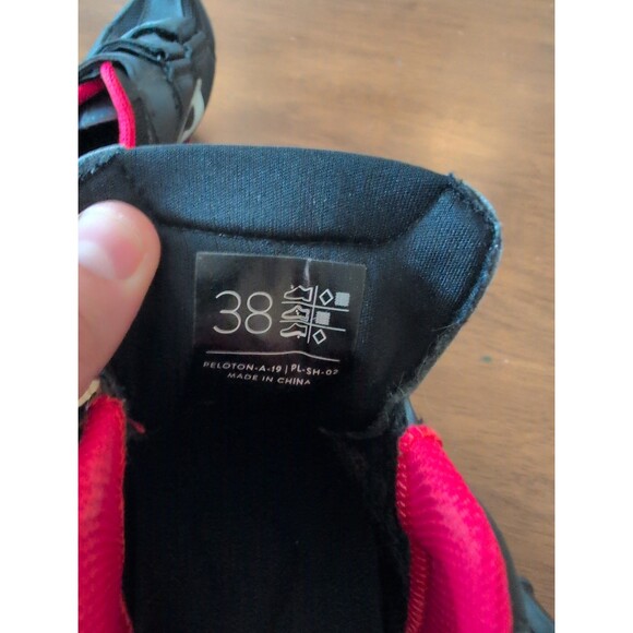 EUC Peloton cycling bike shoes with look delta cleats EU 38 US women's 7 - Picture 7 of 7